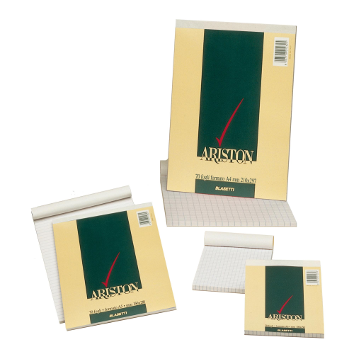 BLASETTI ARISTON BLOCCHI A6 60 GR QUADRETTI 5M 70 FOGLI CONF 10 Pz.